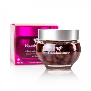 Framboisines - eingelegte Himbeeren in Himbeerlikör & Himbeergeist 15% Vol., 390 g