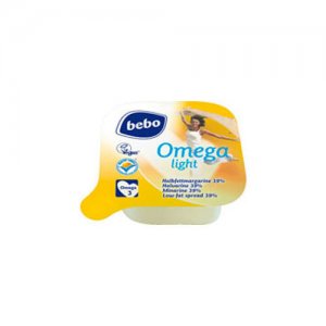 Bebo Halbfettmargarine "Omega Light", 100 Stück à 10 g, 1 Kg