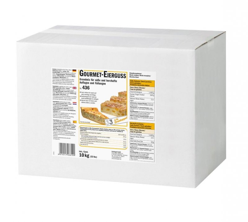Gourmet Eierguss Backgrundstoff von DreiDoppel, No.436, 10 kg