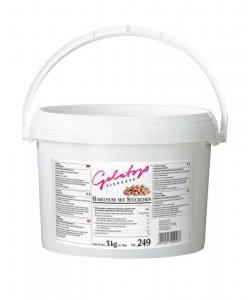 Haselnuss mit Stückchen Eispaste für Milcheis von DreiDoppel, No.249, 5 kg