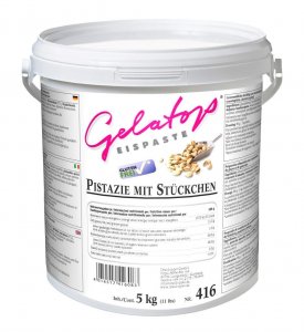 Pistazie mit Stücken Eispaste für Milcheis von DreiDoppel, No.416, 5 kg