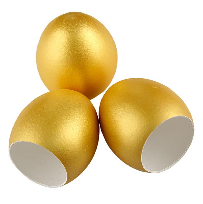 Leere Eierschalen, gold, zum Füllen, 120 Stück