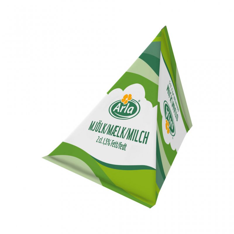 ARLA Milch 1,5% Fett, 100 Stück à 206,8 g, Portionsartikel