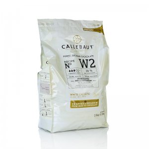 Weiße Schokolade, Callets, 28% Kakaobutter, 22% Milch, 2,5 kg