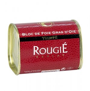 Gänsestopfleberblock, 3% Trüffel, Foie Gras, Trapez, Rougié, 145 g