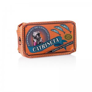 Makrelenfilets (xarda en escabeche), ganz, in Escabechesoße, Catrineta, 120 g