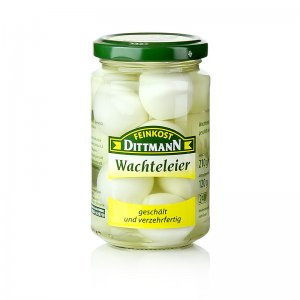 Wachtel-Eier, in Lake, Feinkost Dittmann, 210 g, ca.12 Stück