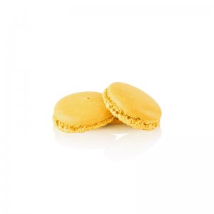 Macarons Hälften Gelb, ungefüllt, Ø3,5cm, 921 g, 384 Stück