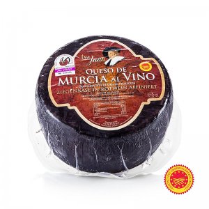 Murcia al Vino Queso D.O.(g.U.) - Ziegenkäse in Rotwein-Rinde, Spanien, ca. 2,5 kg