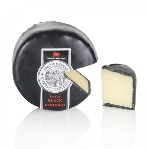 Snowdonia - Little Black Bomber, gereifter Cheddar Käse, schwarzer Wachs, 200 g