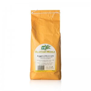 Blattert Mühle Roggen Vollkornmehl, 1 kg