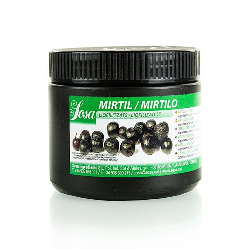 Gefriergetrocknete Blaubeeren (Heidelbeeren), ganz, 50 g