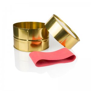 Kaviardose - gold, unbedruckt, ohne Gummi, ø 12,5 cm, für 1000 g Kaviar
