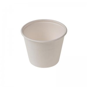 Einweg Naturesse Take Away Suppen Becher, 425 ml, Ø 11 x 8,5 cm, Zuckerrohr, 50 Stück