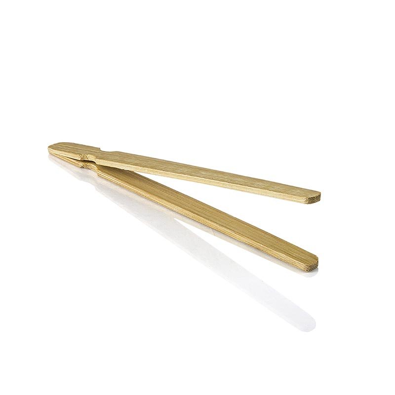 Bambus-Fingerfoodzange (Pinzette), für Snacks, Braun, 12 cm, 240 Stück