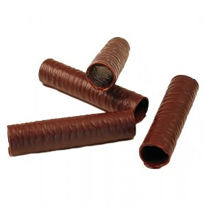 Hohlhippen, innen & außen mit dunkler Schokolade, ø 2,5x10,5cm, 1,65 kg, 100 Stück