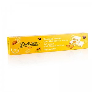Torrone Riegel - Frutta, Mandel & Früchte, weich, Dolcital, 130 g