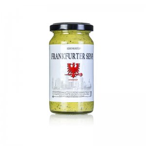 Kornmayer - Frankfurter Senf, mittelscharf, mit Grüne Soße Kräutern, 210 ml
