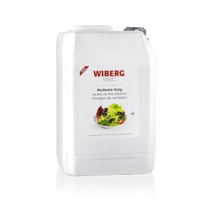 Wiberg BASIC Weißwein Essig, 6% Säure, aus vollreifen Trauben, 5 l